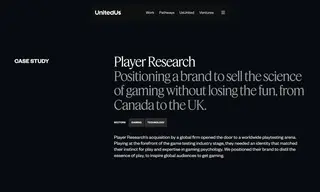 Preview of the Player Research Case Study