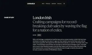 Preview of the London Irish Rugby Club Case Study