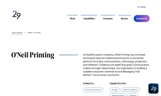 Preview of the O'Neil Printing Case Study