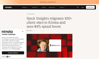 Preview of the Steck Insights Web Design Case Study
