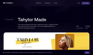 Preview of the Tahylor Made Case Study
