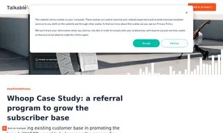 Preview of the WHOOP Case Study