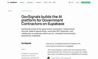 Preview of the GovSignals Case Study