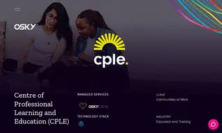 Preview of the Centre of Professional Learning and Education (cple) Case Study