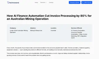 Preview of the Large-Scale Australian Mining Operation Case Study
