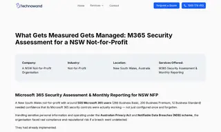 Preview of the NSW Not-for-Profit Organisation Case Study
