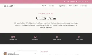 Preview of the Childs Farm Case Study
