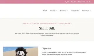 Preview of the Shhh Silk Case Study