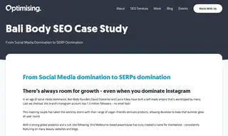 Preview of the Bali Body Case Study