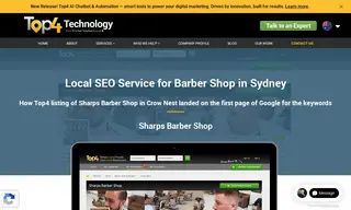 Preview of the Sharps Barber Shop Case Study