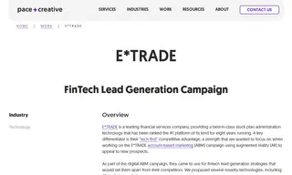 Preview of the E*TRADE Case Study
