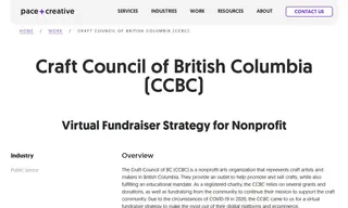 Preview of the Craft Council of British Columbia (ccbc) Case Study