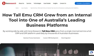 Preview of the Tall Emu CRM Case Study