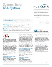 Preview of the BEA Systems Case Study