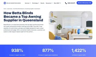 Preview of the Betta Blinds Case Study