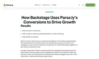 Preview of the Backstage Case Study