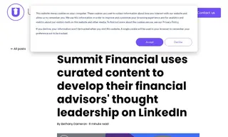 Preview of the Summit Financial Case Study