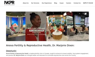Preview of the Anova Fertility & Reproductive Health Case Study