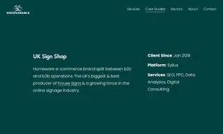 Preview of the UK Sign Shop Case Study