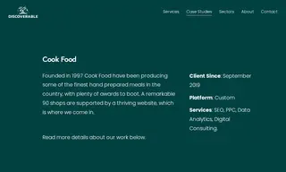 Preview of the Cook Food Case Study