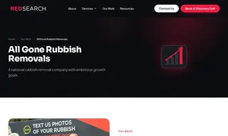 Preview of the All Gone Rubbish Removals Case Study
