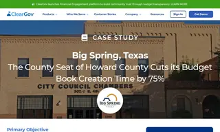 Preview of the Big Spring Case Study