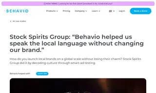 Preview of the Stock Spirits Group Case Study
