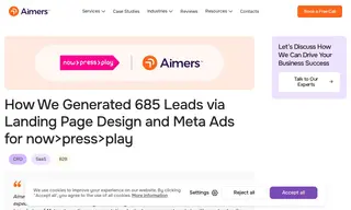 Preview of the Now>press>play Case Study