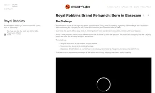Preview of the Royal Robbins Case Study