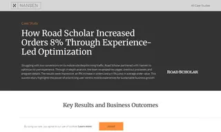 Preview of the Road Scholar Case Study