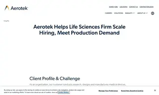 Preview of the Life Sciences Firm Case Study