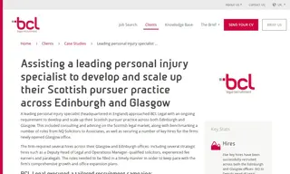 Preview of the Leading Personal Injury Specialist Case Study