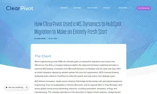 Preview of the ACS Case Study