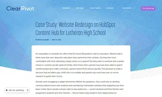 Preview of the Lutheran High School Case Study