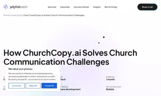 Preview of the ChurchCopy.ai Case Study