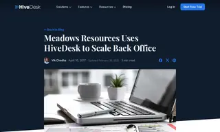 Preview of the Meadows Resources Case Study
