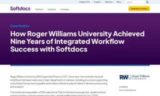 Preview of the Roger Williams University Case Study