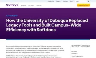 Preview of the University of Dubuque Case Study