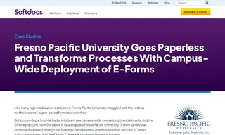 Preview of the Fresno Pacific University Case Study
