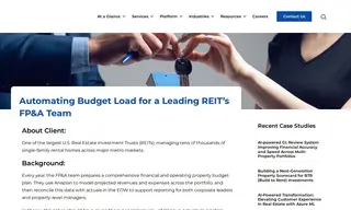 Preview of the Leading REIT’s FP&A Team Case Study