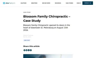 Preview of the Blossom Family Chiropractic Case Study