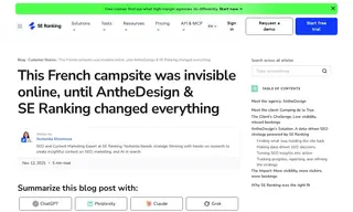 Preview of the Camping De La Trye Case Study