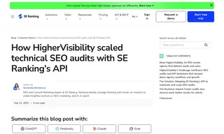 Preview of the HigherVisibility Case Study