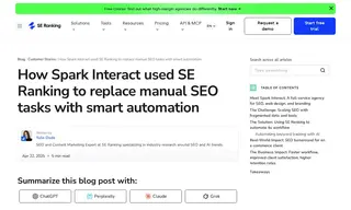 Preview of the Spark Interact Case Study