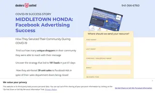 Preview of the Middletown Honda Case Study