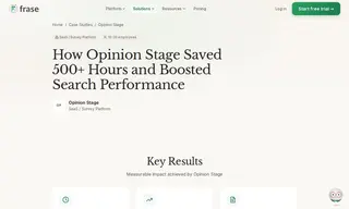 Preview of the Opinion Stage Case Study