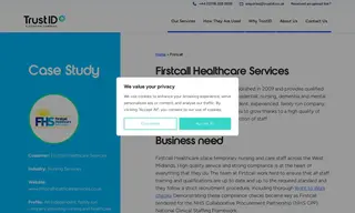 Preview of the Firstcall Healthcare Services Case Study