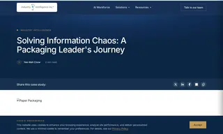 Preview of the Packaging Leader (major Packaging Company) Case Study