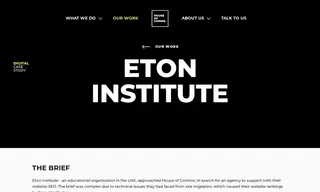 Preview of the Eton Institute Case Study