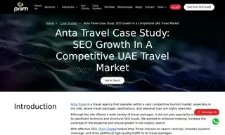 Preview of the Anta Travel Case Study